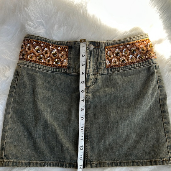 NWT Vintage Express Denim Mini Skirt - Picture 6 of 13